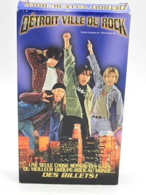 Détroit Ville Du Rock/ Detroit Rock CIty (VHS)(French) Tested Rare